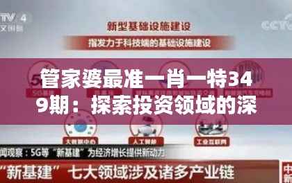管家婆最准一肖一特349期：探索投资领域的深度秘诀