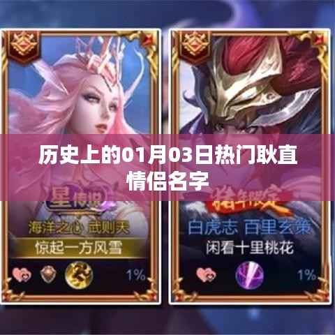 热门耿直情侣名字的历史盘点，一月三日回顾