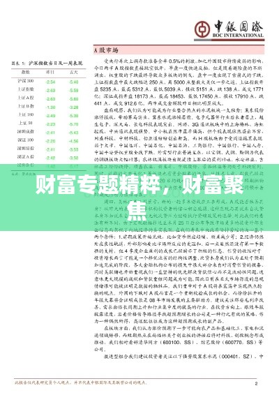 财富专题精粹，财富聚焦 